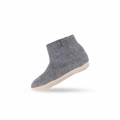 Uldstøvle (100% ren uld) m/sål i skind - Dansk Design fra SHUS