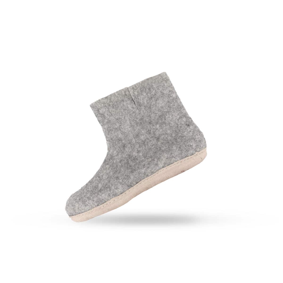 Uldstøvle (100% ren uld) m/sål i skind - Dansk Design fra SHUS