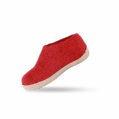 Uldhjemmesko Børn (100% ren uld)  m/sål i skind - Dansk Design fra SHUS