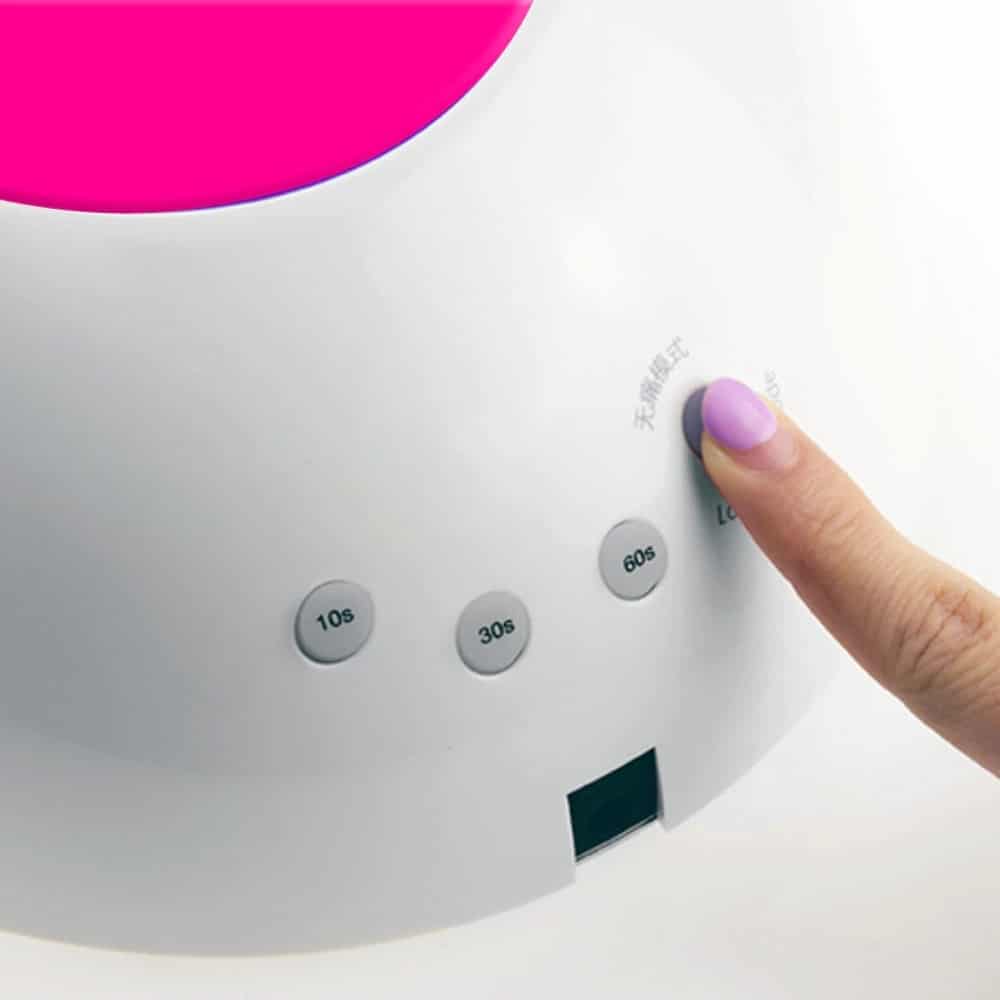 Negle UV/LED lampe m/timer &amp; støttepude