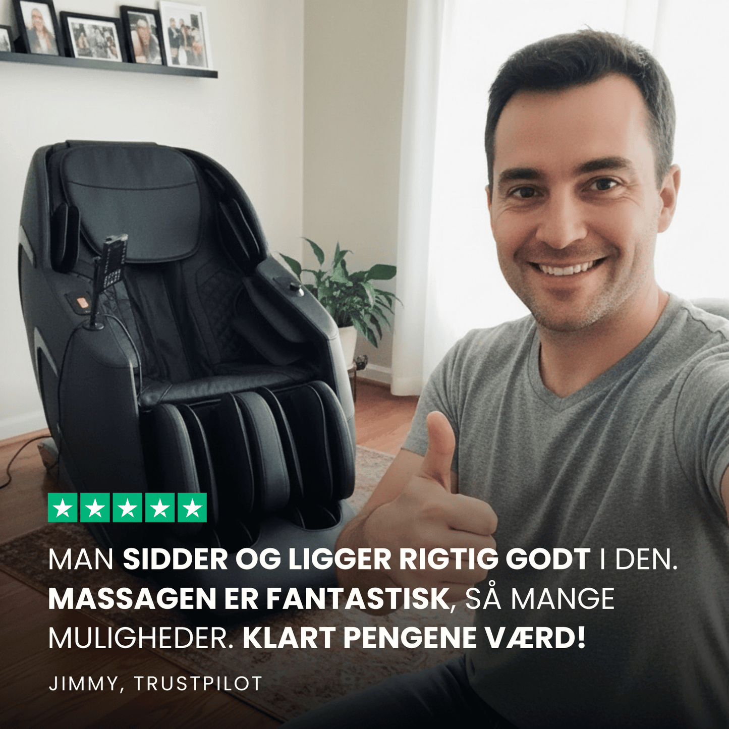 Luksus Massagestol – med avanceret SL-skinne teknologi, varme og Zero Gravity - model 988