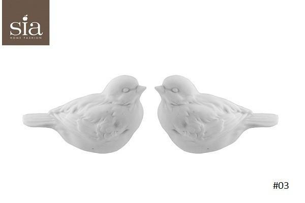 Hvide fugle (2 stk.) 7 cm. fra SIA