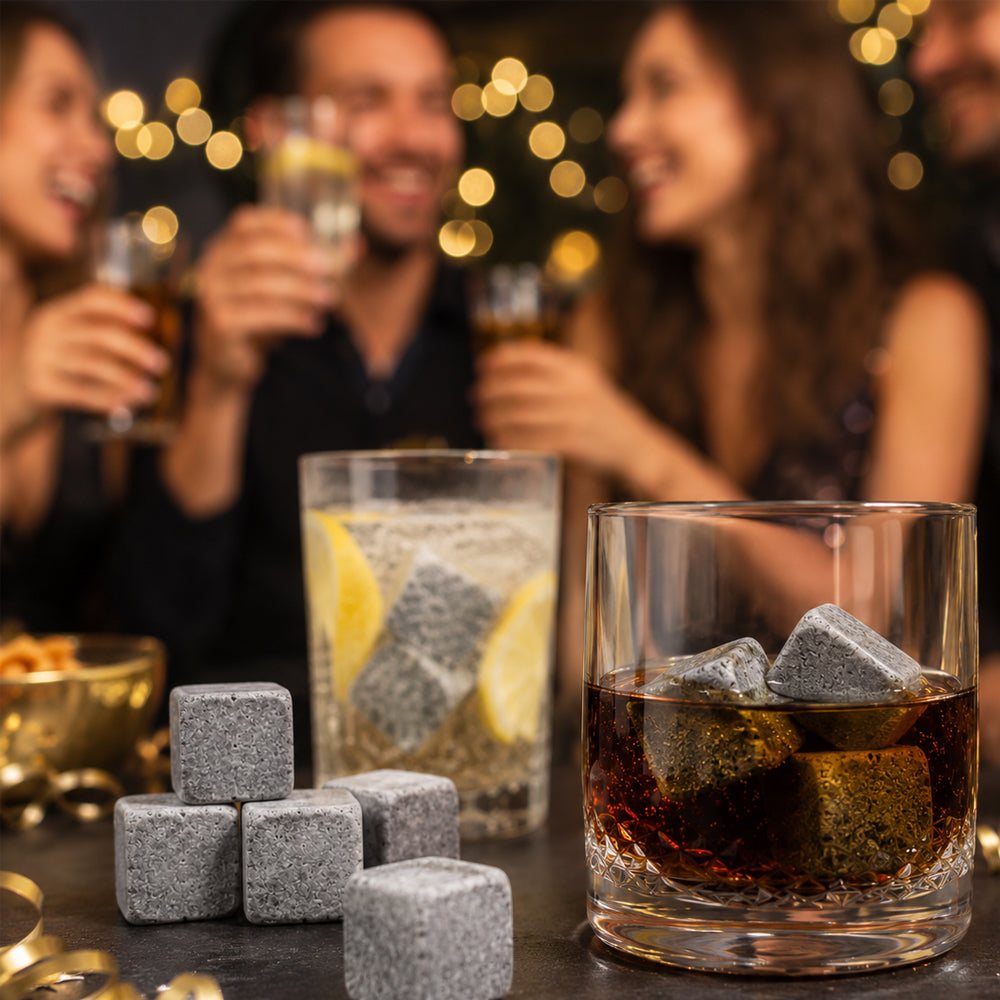 Whiskysten i natursten – 9 stk.