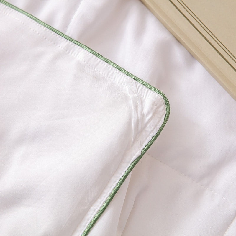 bambus tæppe i hvid