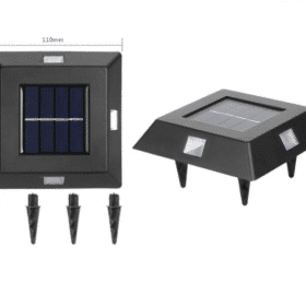 LED-solcelle lampe - dekorations- have/væglampe, 4 stk.
