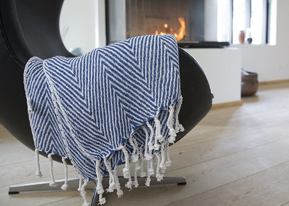 Plaid i 100% bomuld 135 x 200 cm. fra Rugs’N’More