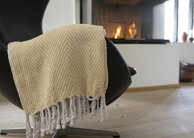 Plaid i 100% bomuld 135 x 200 cm. fra Rugs’N’More