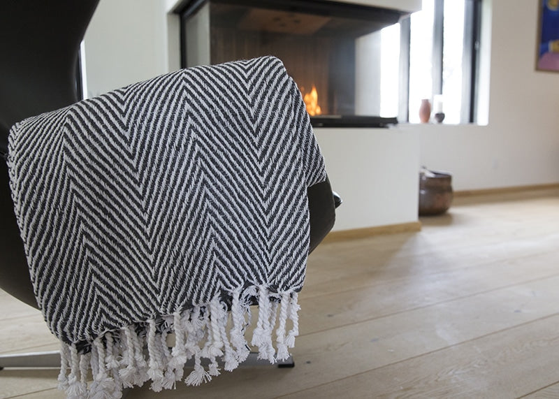 Plaid i 100% bomuld 135 x 200 cm. fra Rugs’N’More