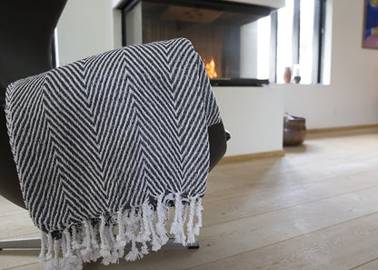 Plaid i 100% bomuld 135 x 200 cm. fra Rugs’N’More