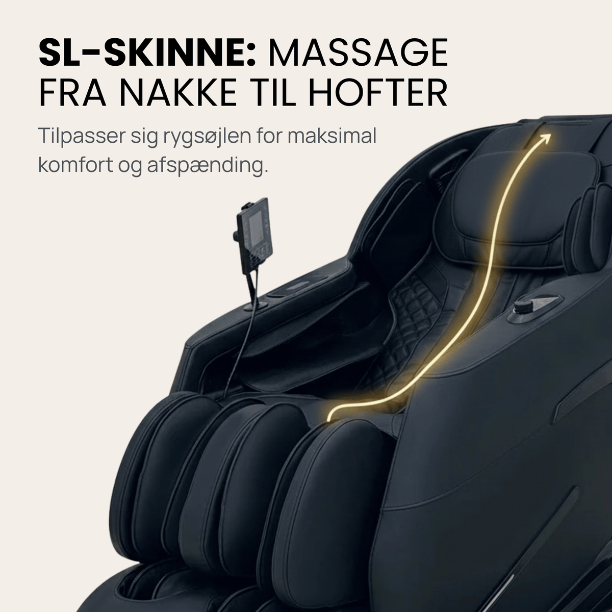 Luksus Massagestol – med avanceret SL-skinne teknologi, varme og Zero Gravity - model 988
