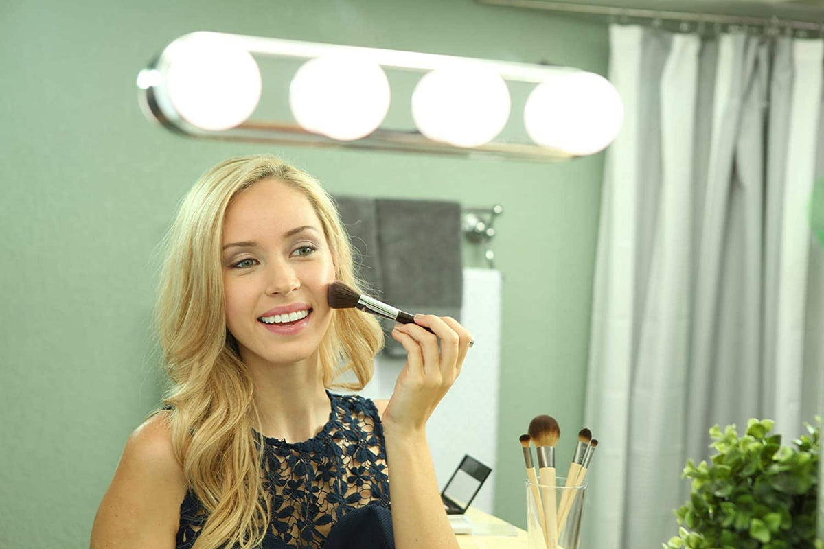 Hollywood LED Makeuplys m/sugekop til spejl