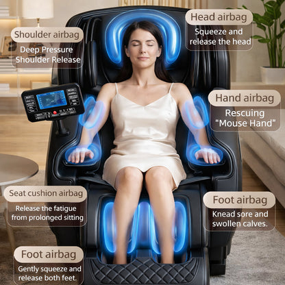 Luksus Massagestol – med Zero Gravity, varme og fuld kropsmassage - model 988E