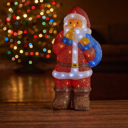 Julemand Akryl - højde 83 cm med LED-Lys