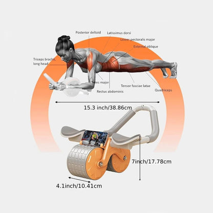 Rebound AB-Roller med albuestøtte - sort, blå eller pink