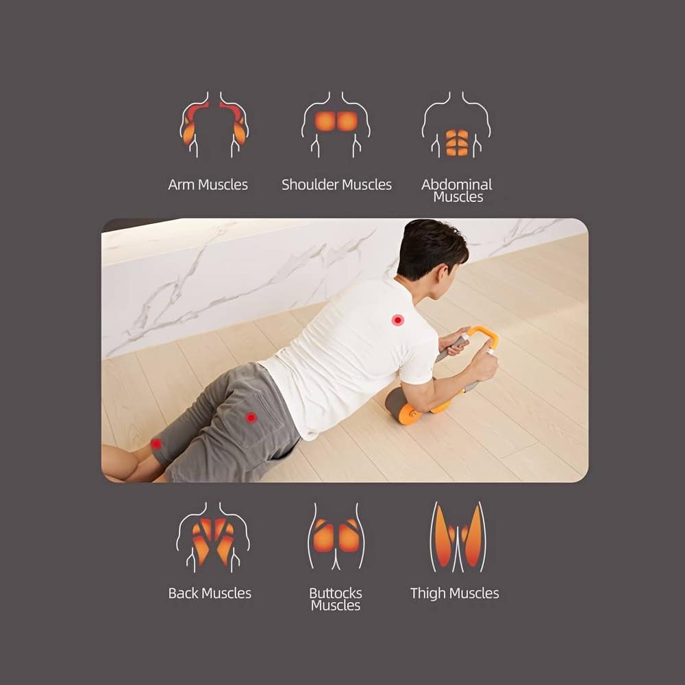 Rebound AB-Roller med albuestøtte - sort, blå eller pink