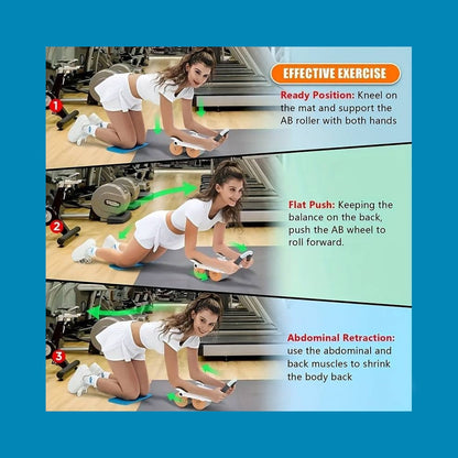 Rebound AB-Roller med albuestøtte - sort, blå eller pink