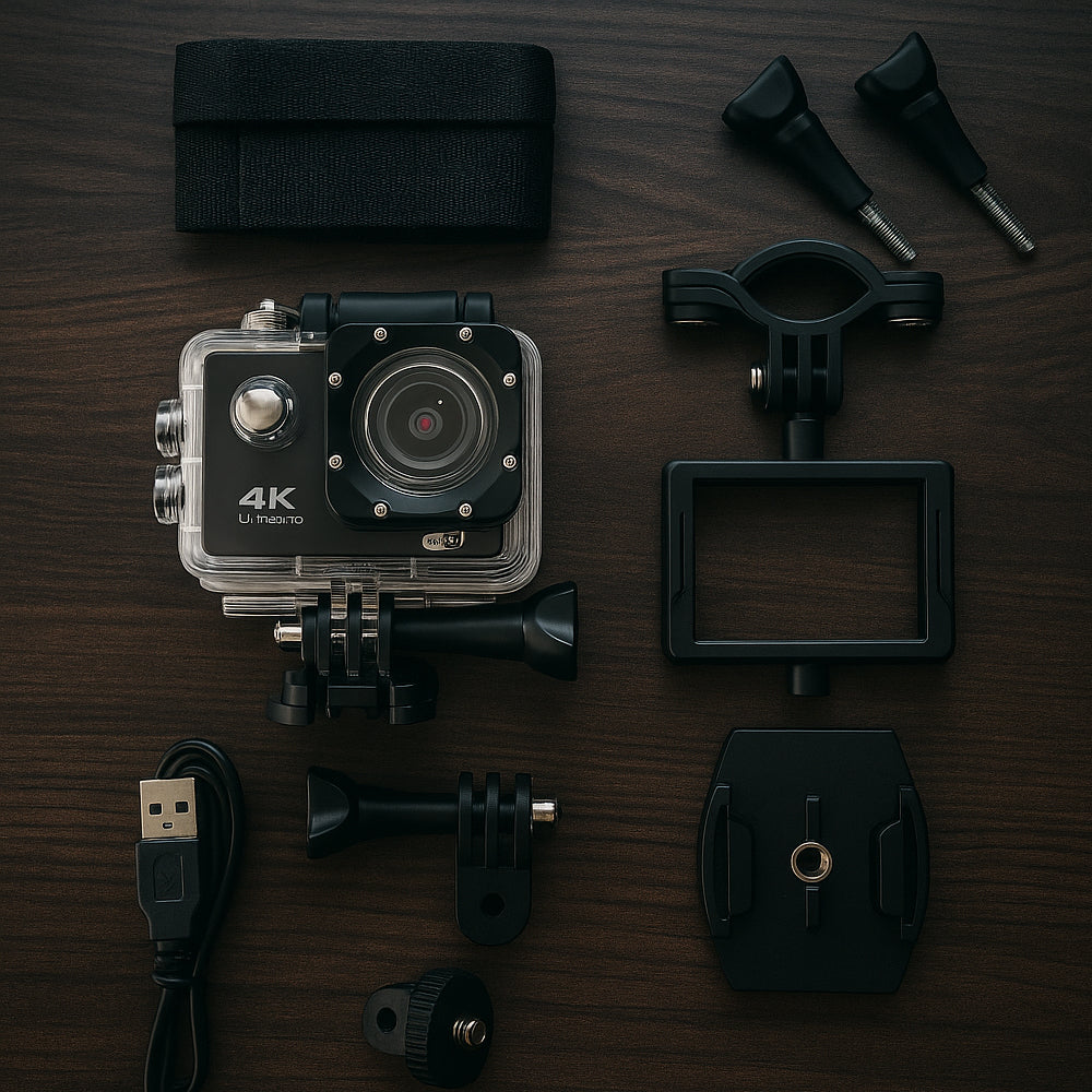 Action Kamera 4K m/vandtæt etui 30 meter - 16.0 mega Pixels