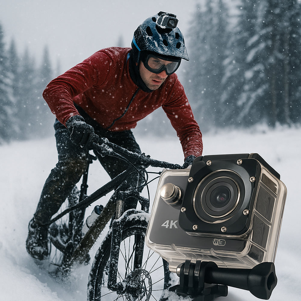 Action Kamera 4K m/vandtæt etui 30 meter - 16.0 mega Pixels