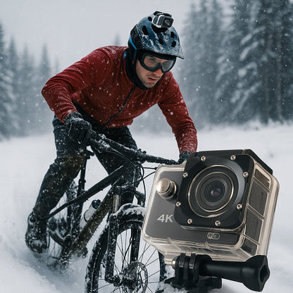 Action Kamera 4K m/vandtæt etui 30 meter - 16.0 mega Pixels