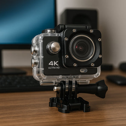 Action Kamera 4K m/vandtæt etui 30 meter - 16.0 mega Pixels