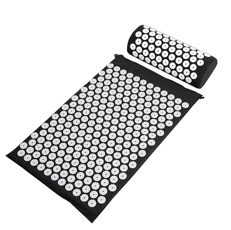 Akupressursæt med måtte og pude