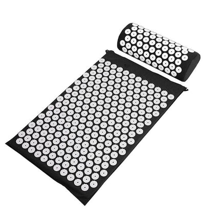 Akupressursæt med måtte og pude