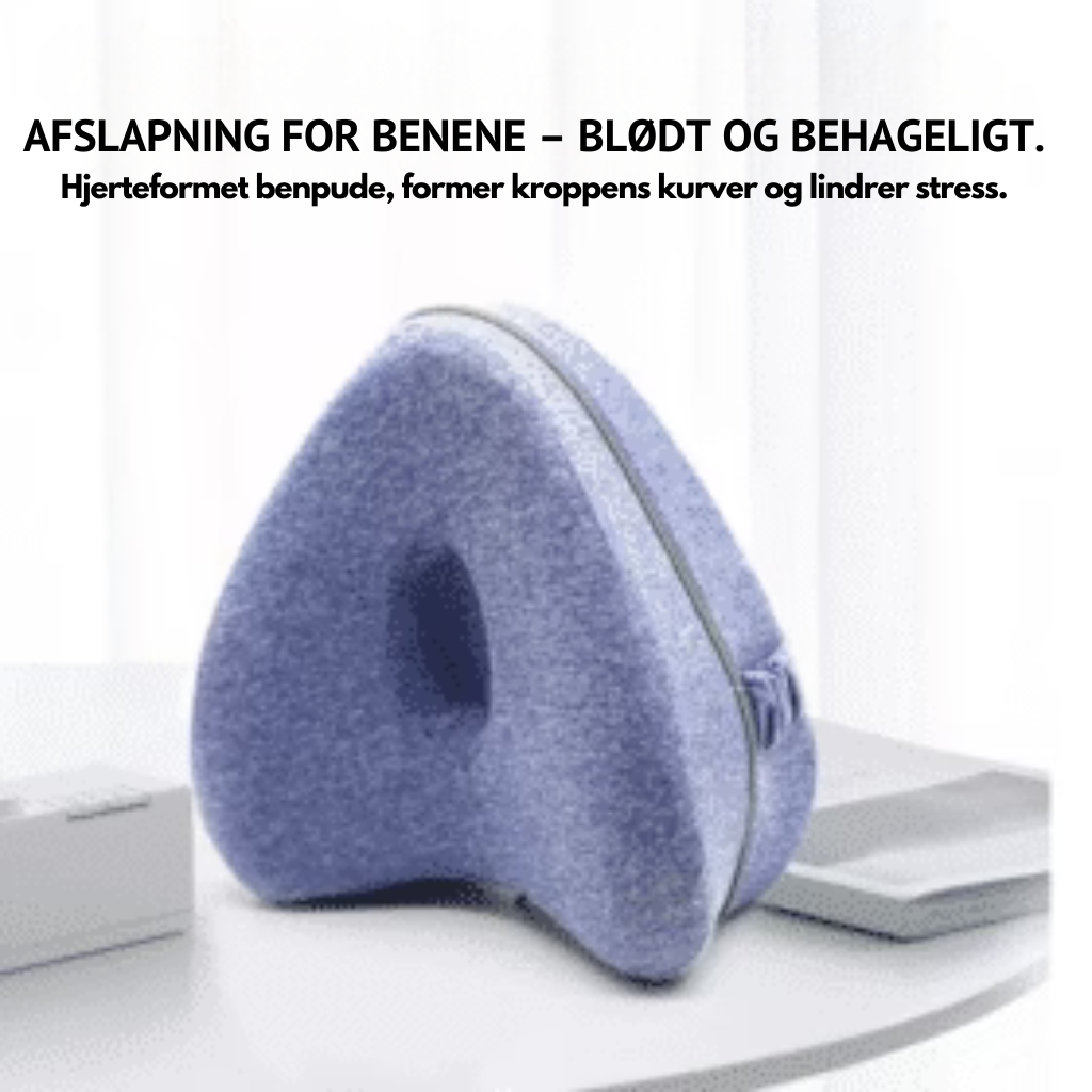 Ergonomisk knæpude i memory skum – lindrer smerter & forbedrer din søvn
