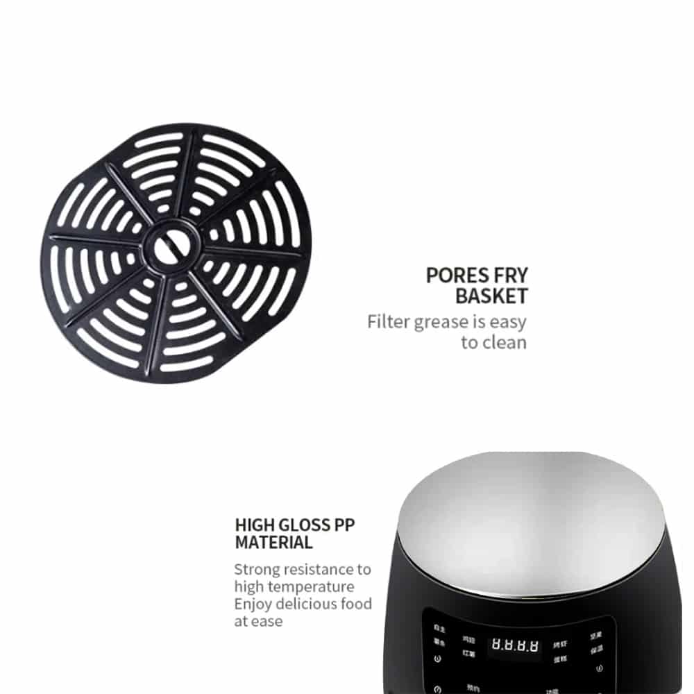 Airfryer 3.5 liter (fedtfattig: grille, bage, stege og friturestege)