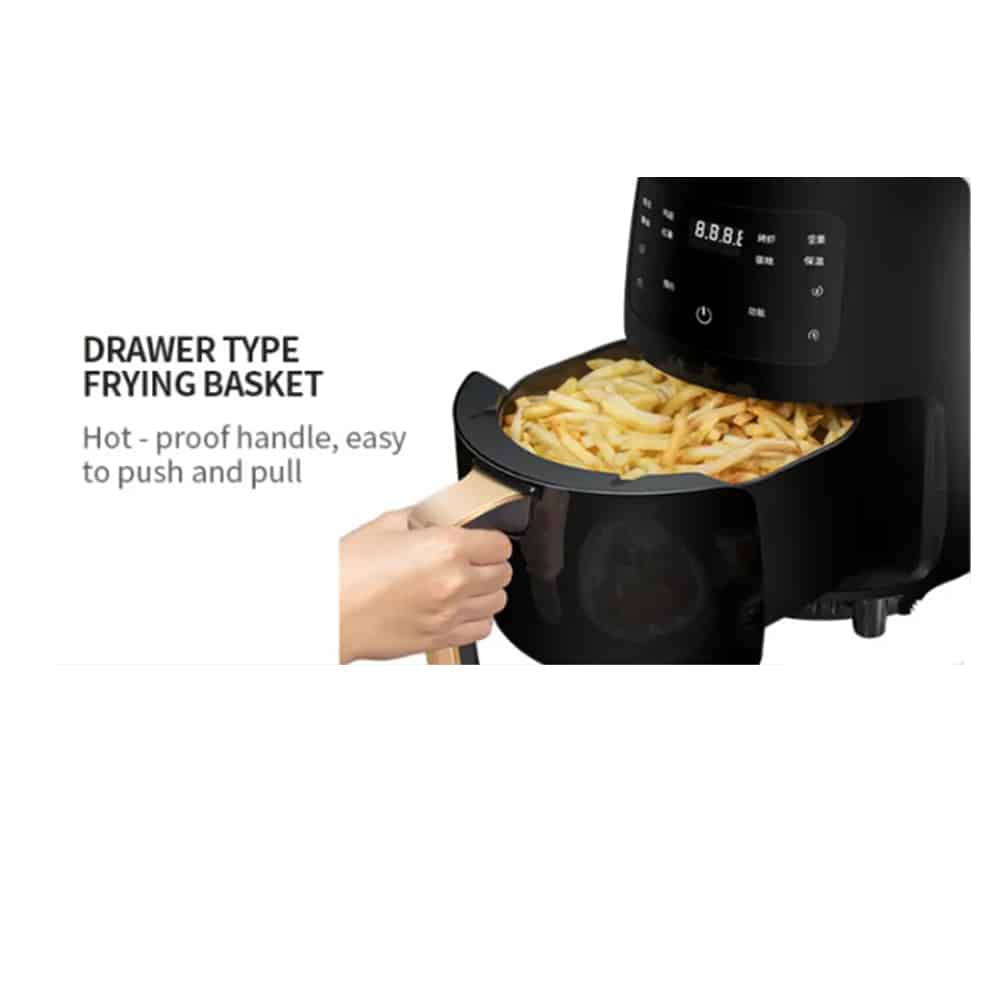 Airfryer 3.5 liter (fedtfattig: grille, bage, stege og friturestege)