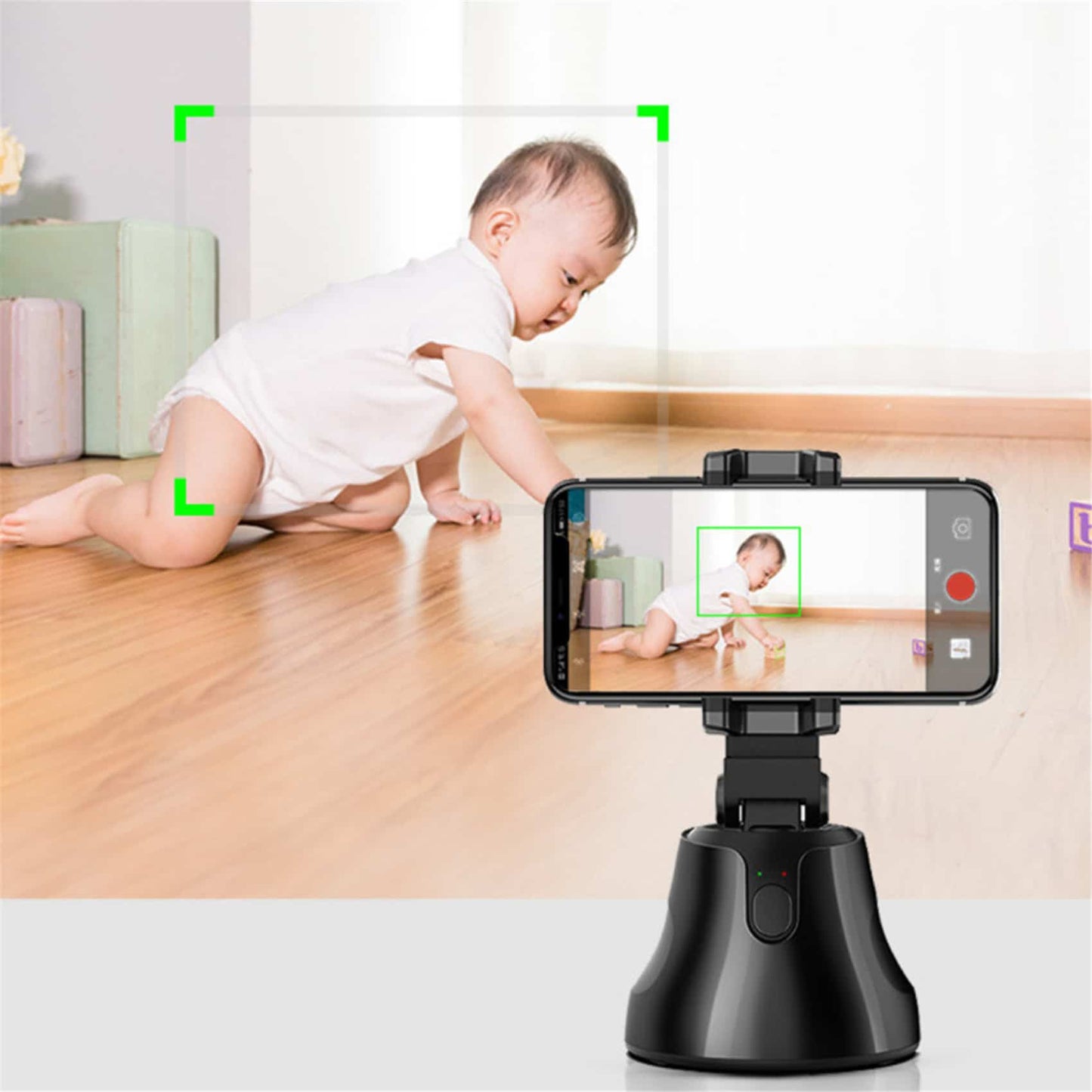 Smartphone selfie-stick - Intelligent 360° auto-tracking