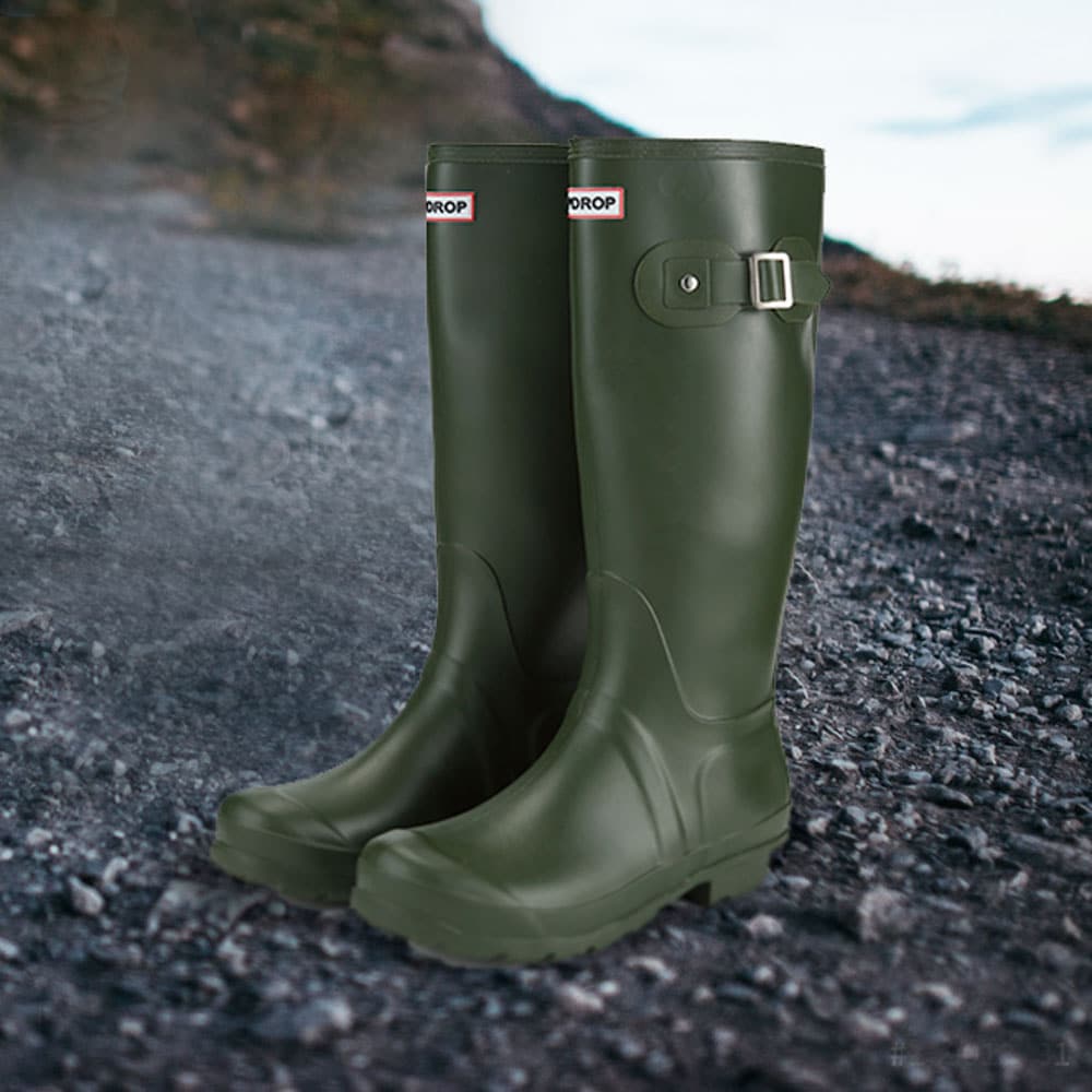 Grøn DripDrop gummistøvle til damer