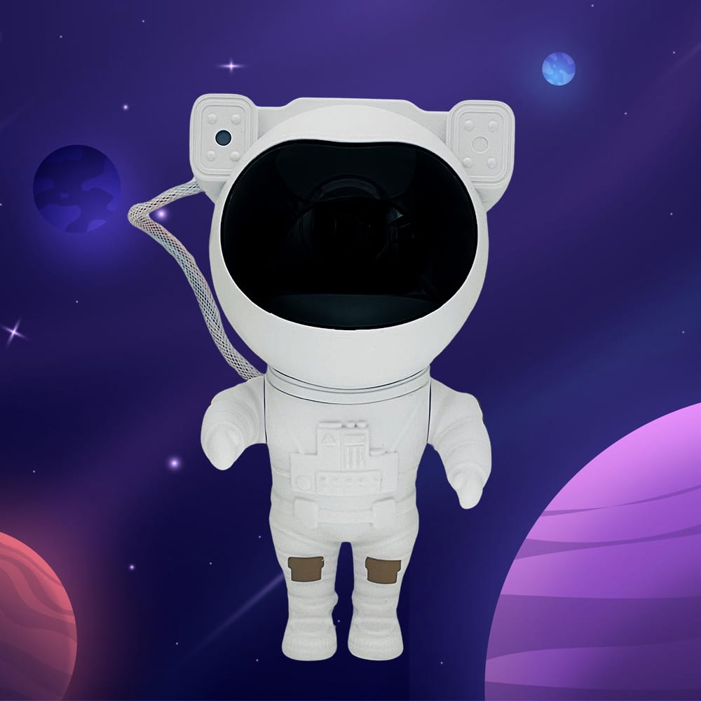 Astronaut stjernehimmel projektor m/fjernbetjening