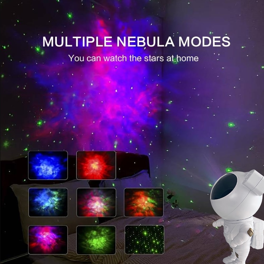Astronaut stjernehimmel projektor m/fjernbetjening