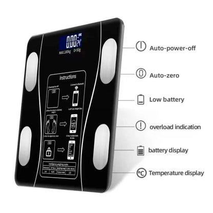 Badevægt (180 kg) Pro - BMI-funktion & Bluetooth