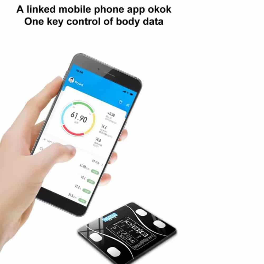 Badevægt (180 kg) Pro - BMI-funktion & Bluetooth