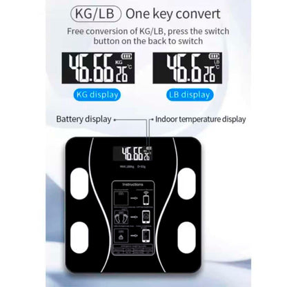 Badevægt (180 kg) Pro - BMI-funktion & Bluetooth