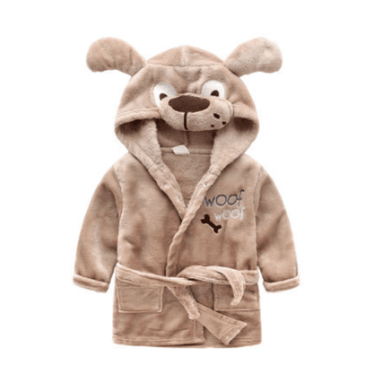 Badekåbe/morgenkåbe til børn m/hætte - flere søde dyremodeller