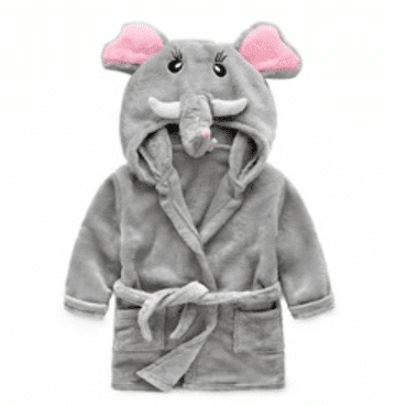 Badekåbe/morgenkåbe til børn m/hætte - flere søde dyremodeller