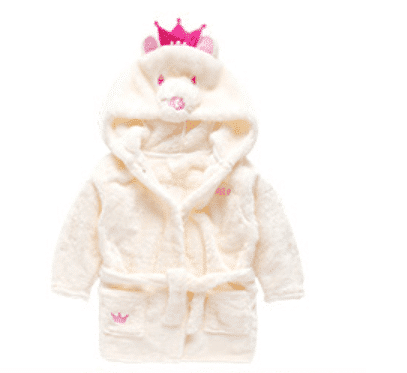 Badekåbe/morgenkåbe til børn m/hætte - flere søde dyremodeller