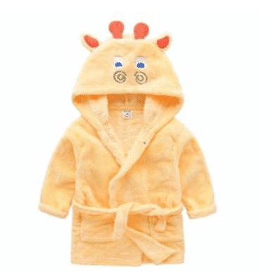 Badekåbe/morgenkåbe til børn m/hætte - flere søde dyremodeller
