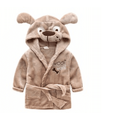 Badekåbe/morgenkåbe til børn m/hætte - flere søde dyremodeller