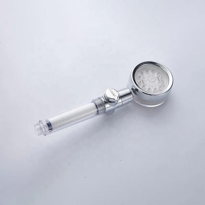 Vandbesparende bruse hoved med temperaturkontrol i farverig LED lys