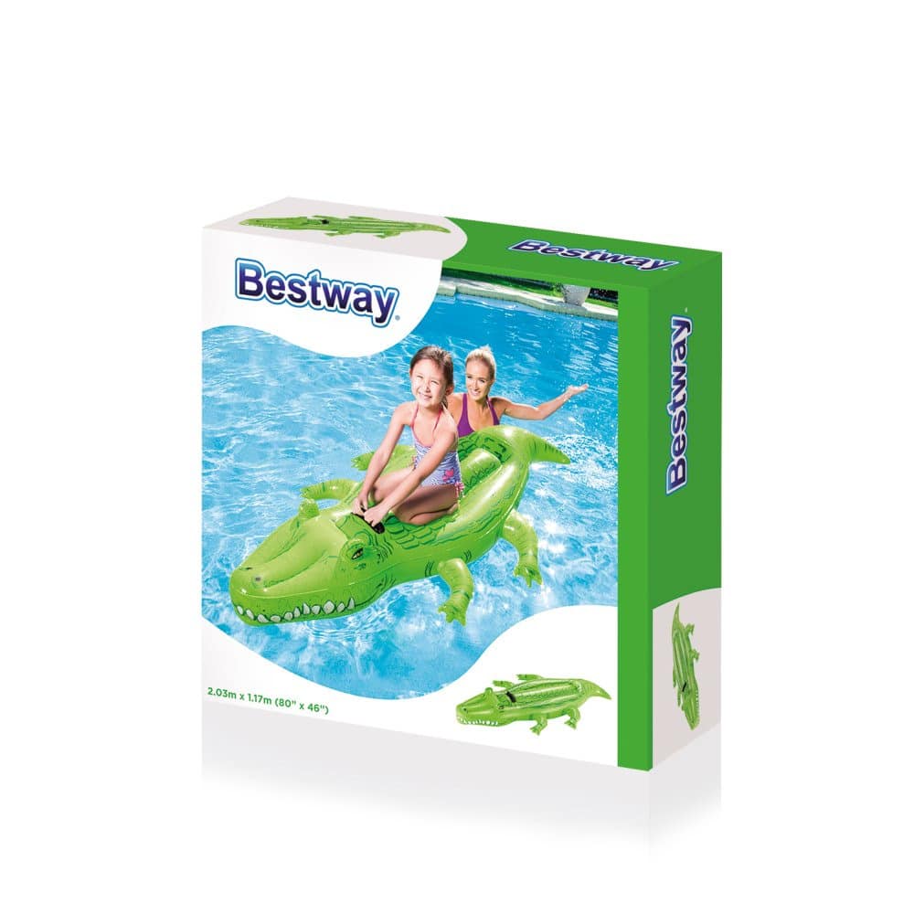 Oppustelig krokodille badedyr fra Bestway