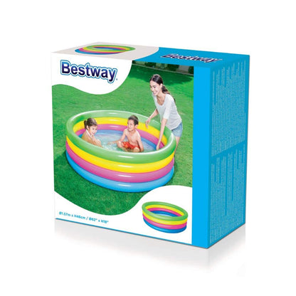 Badebassin Regnbue 4-ringe fra Bestway