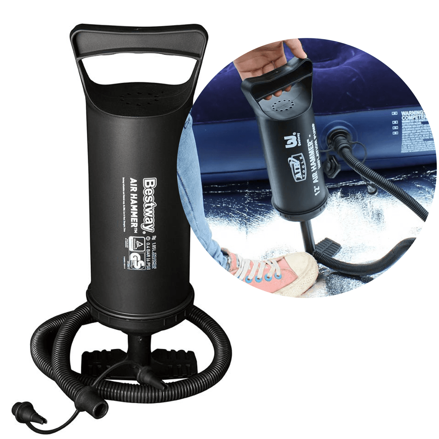 Luftpumpe til badedyr