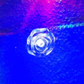 LED-lyskæde m/Blomster Hvid 20 stk. - Multifarvet m/blink (3,5 meter)