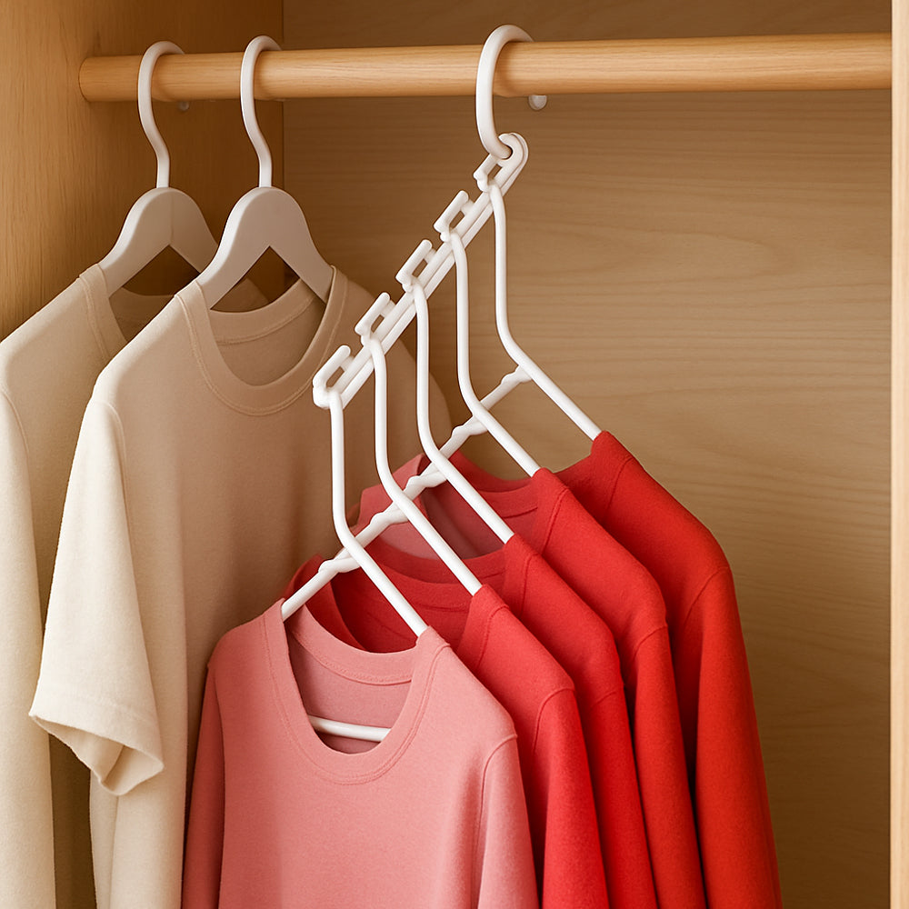 Bøjle Organizer til 40 stk. beklædningsdele (Wonder Hanger - 8 stk. i hver pakke)