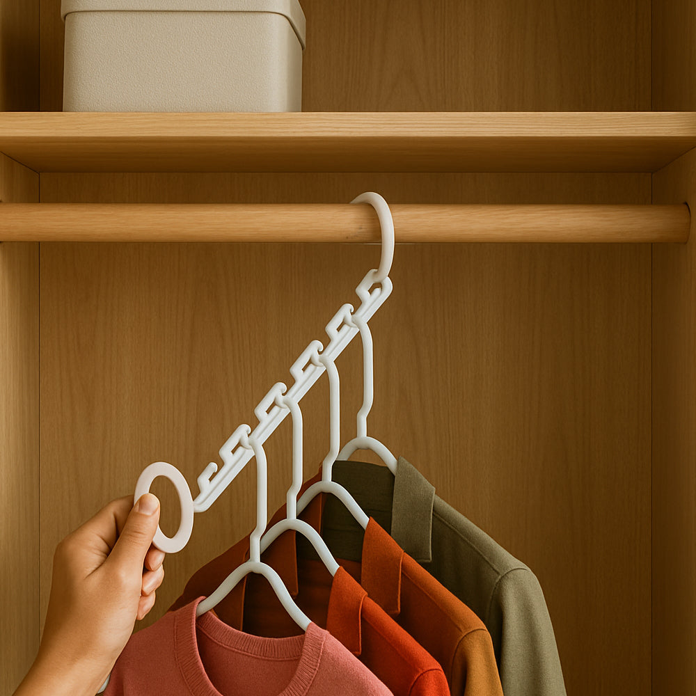 Bøjle Organizer til 40 stk. beklædningsdele (Wonder Hanger - 8 stk. i hver pakke)