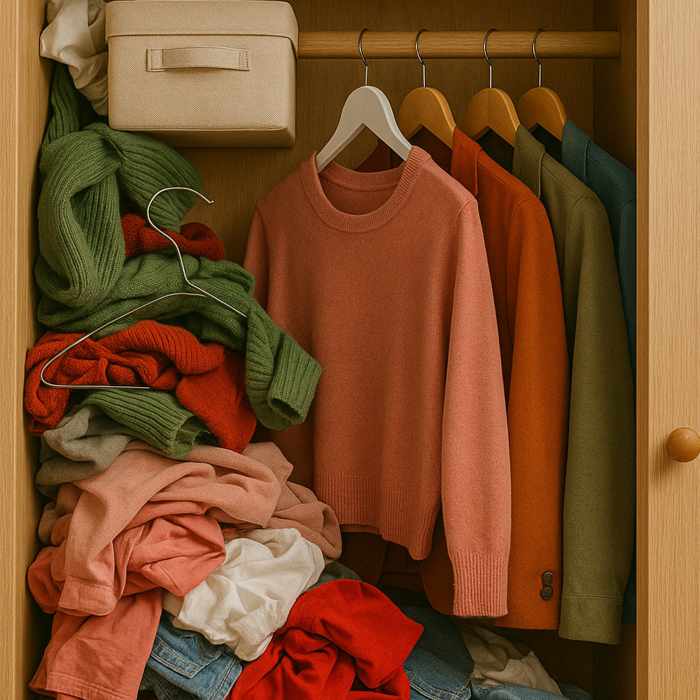 Bøjle Organizer til 40 stk. beklædningsdele (Wonder Hanger - 8 stk. i hver pakke)