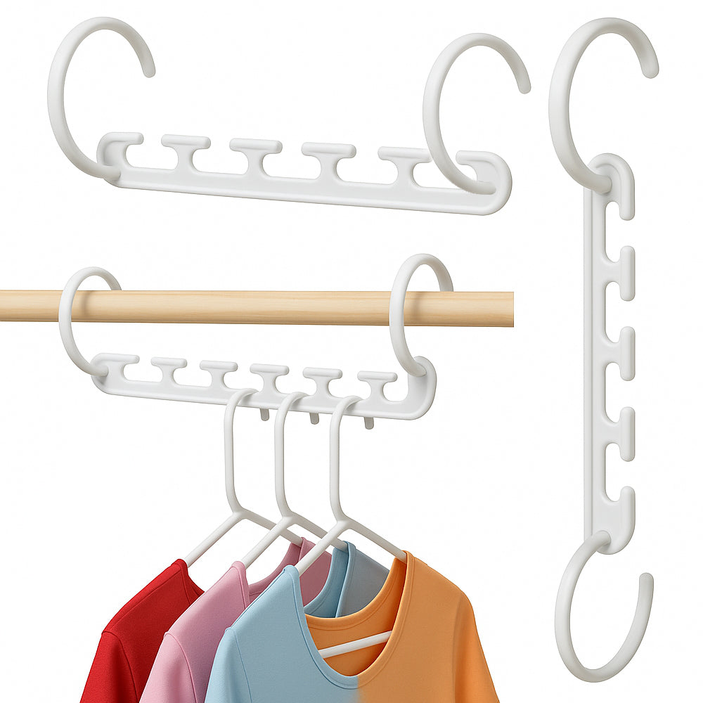 Bøjle Organizer til 40 stk. beklædningsdele (Wonder Hanger - 8 stk. i hver pakke)